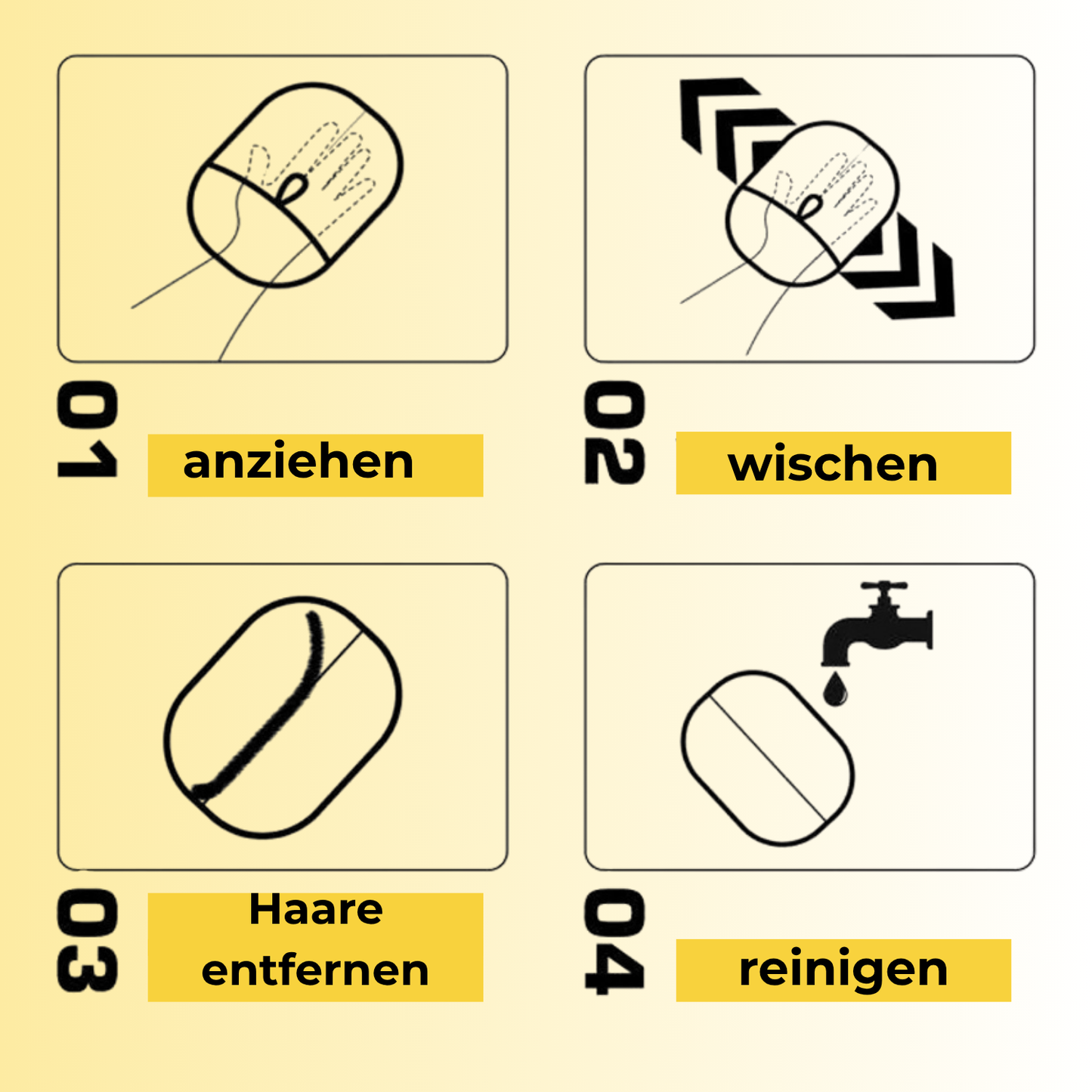 Tierhaarentferner Handschuh - Wiederverwendbar für Katzen & Hunde | Fellzauber™