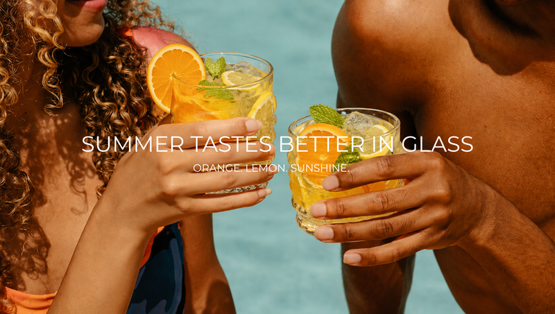 Mine Maison Matcha Glas YUNA aus Glas – modernes Designer-Trinkglas für Matcha, Kaffee und Erfrischungsgetränke