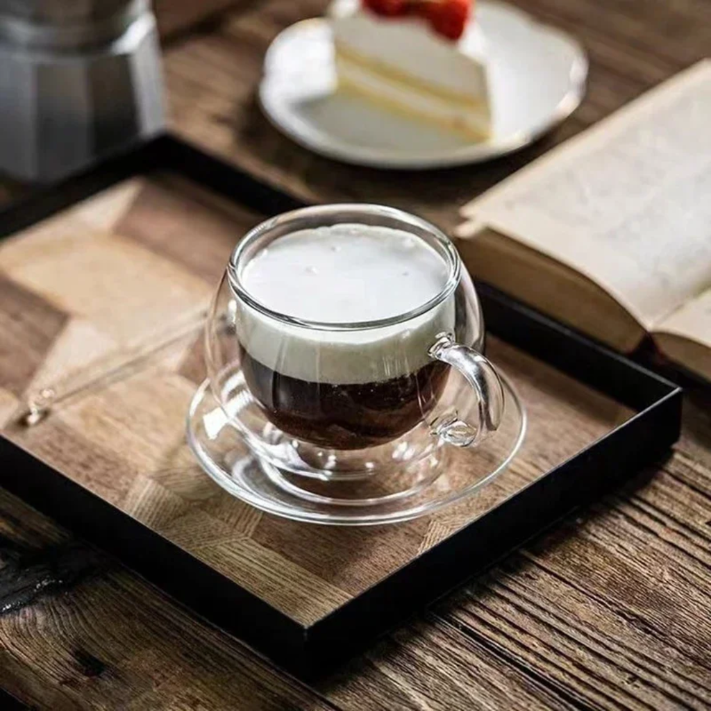 MINE ELARA Doppelwandiges Kaffeeglas