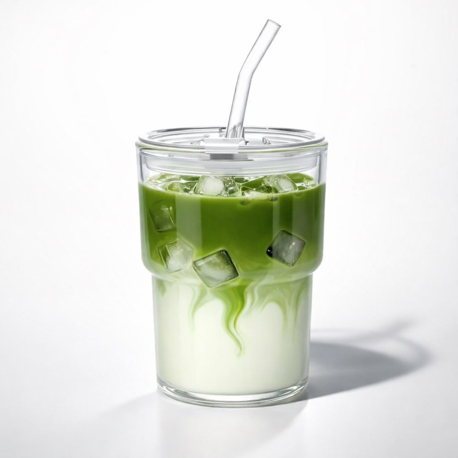 Glas To Go Becher für Kaffee und Matcha