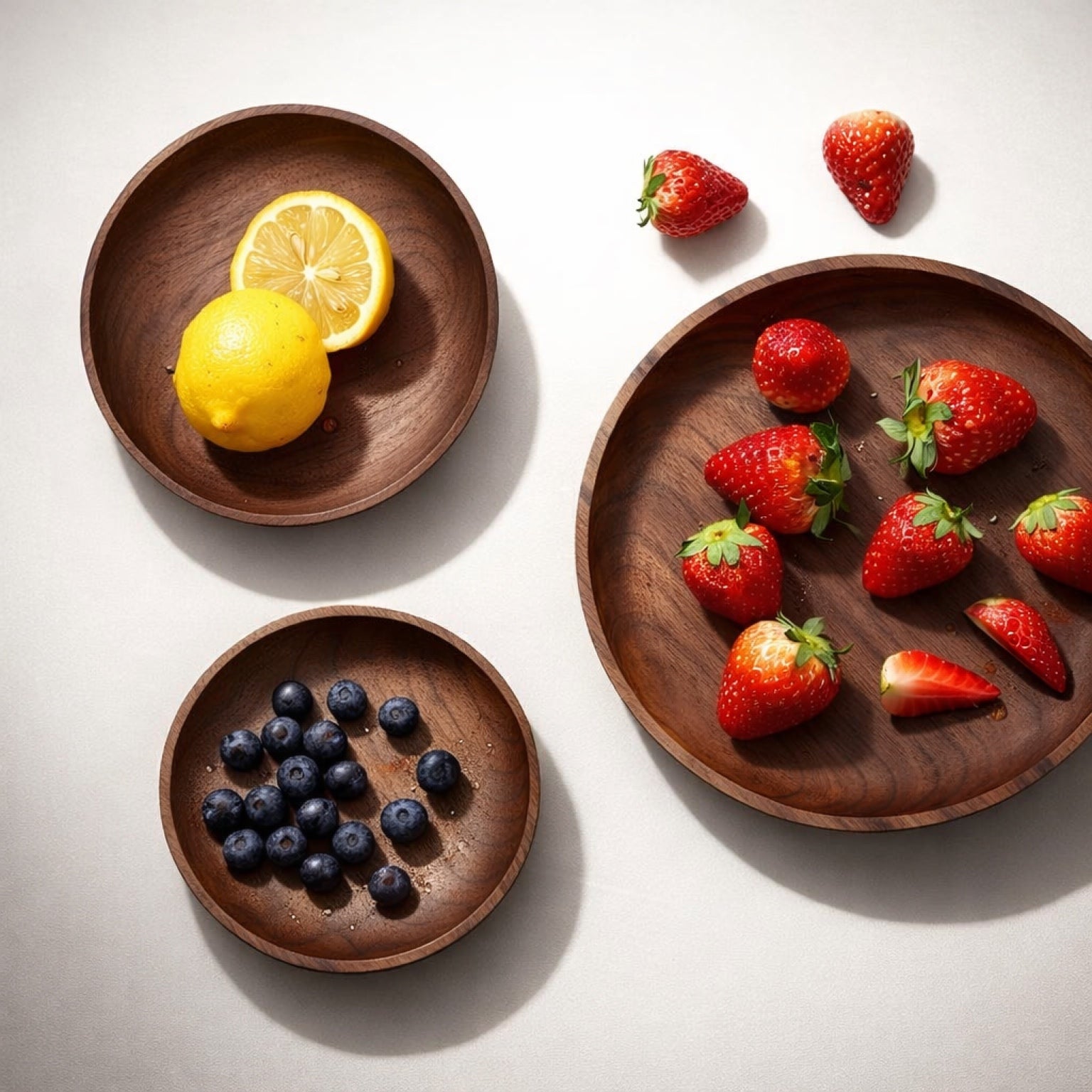 Akazienholz Teller Rund – Holz Teller handgefertigt