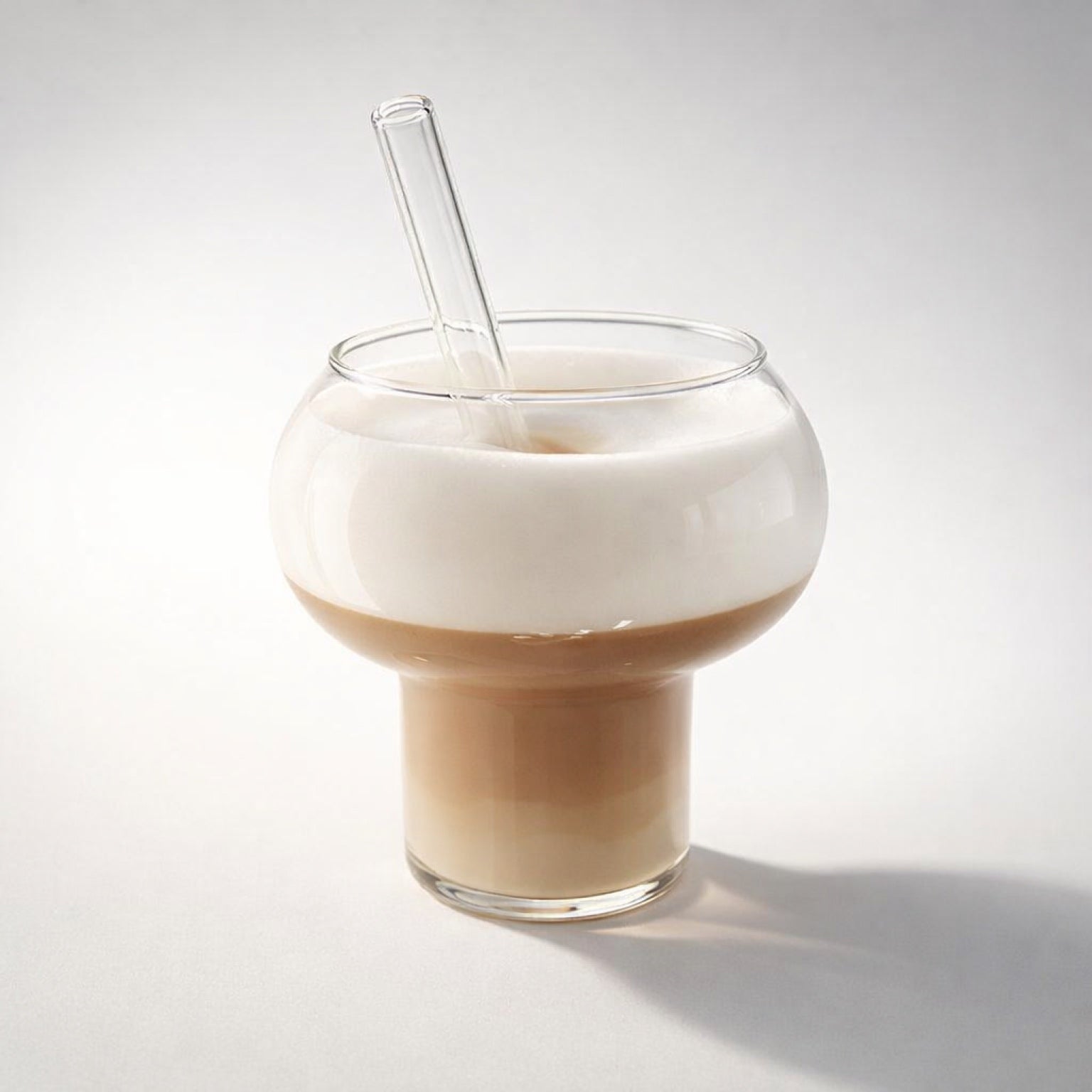 Kürbisförmiges Trinkglas 250ml - für Latte Macchiato